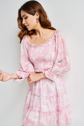 Pink Floral Straight Set, Pink, image 4