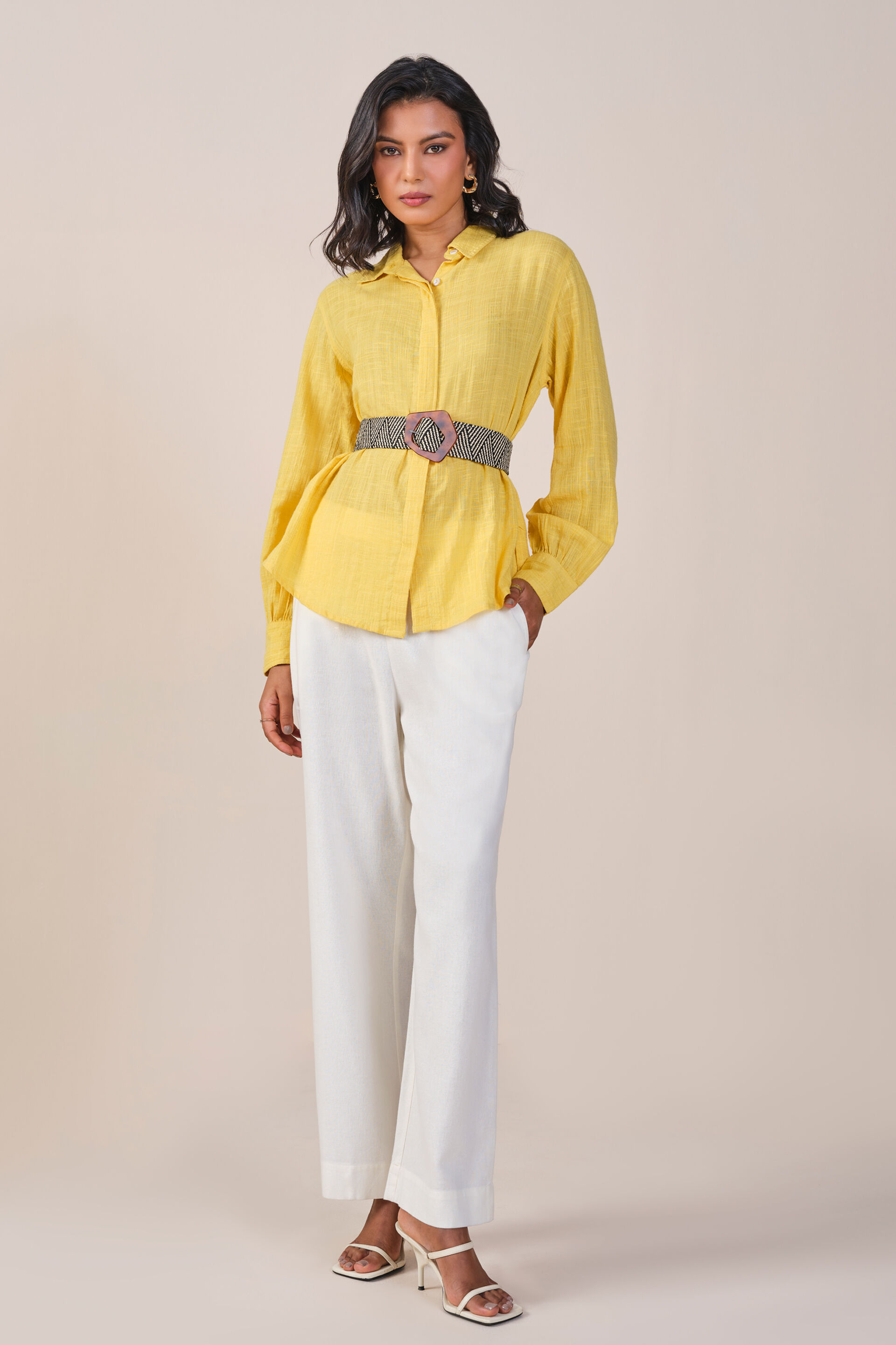 Magnolia Shirt, Yellow, image 2