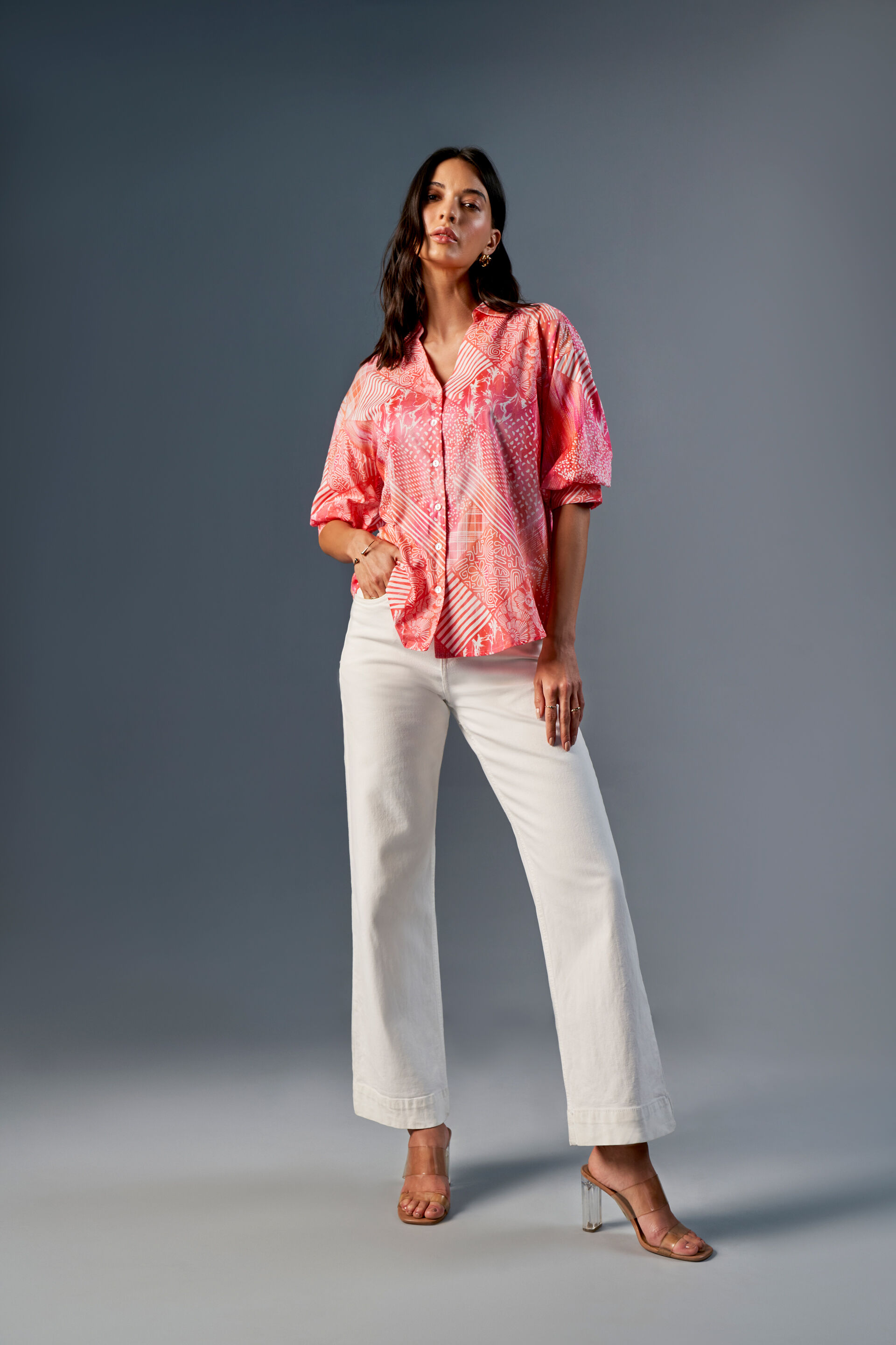 Cheeky Coral Shirt, Coral, image 2