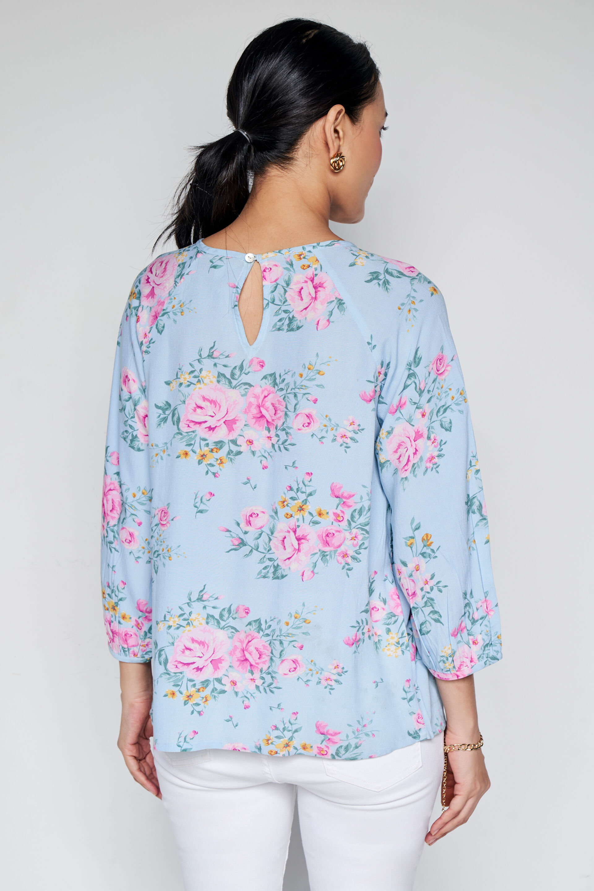 Floral Glory Top, Pink, image 4