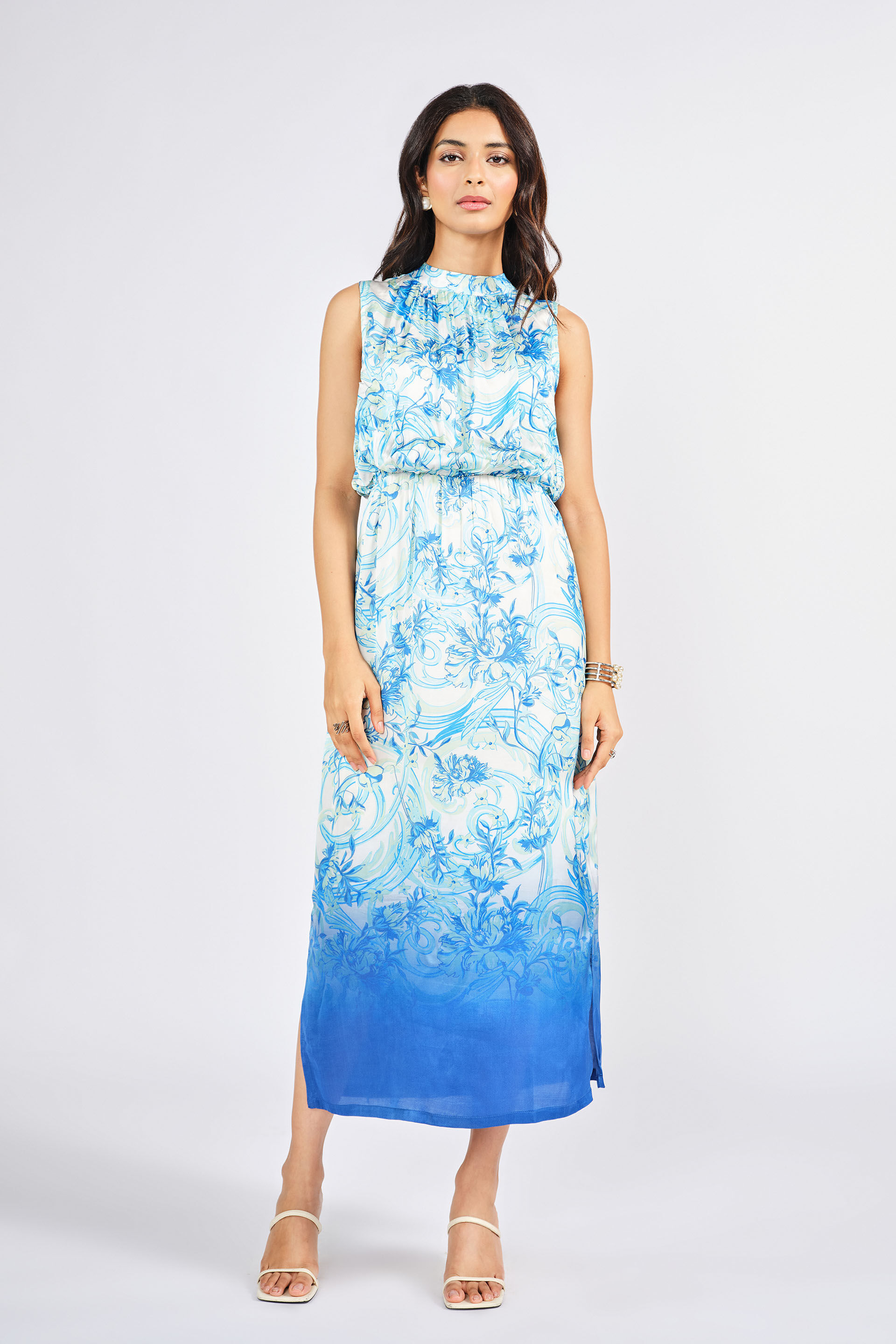 Blue Skies & Daisies Dress, Blue, image 1