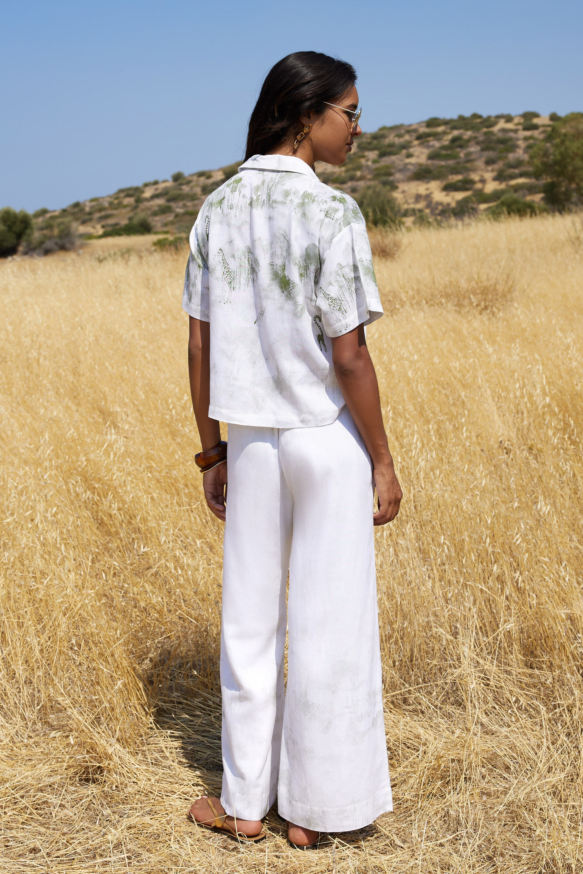 Jane Printed Co-ord Set, Green, image 4