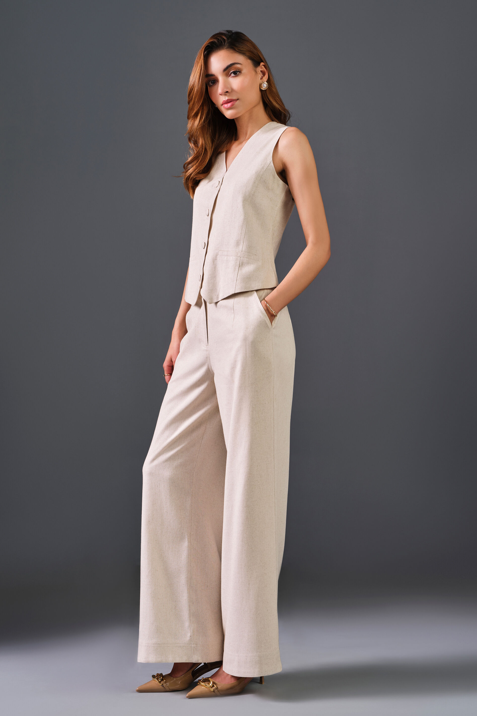 Sand Hues Viscose Set, Beige, image 2