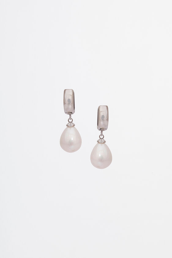 Silver Brass Earring, , image 1
