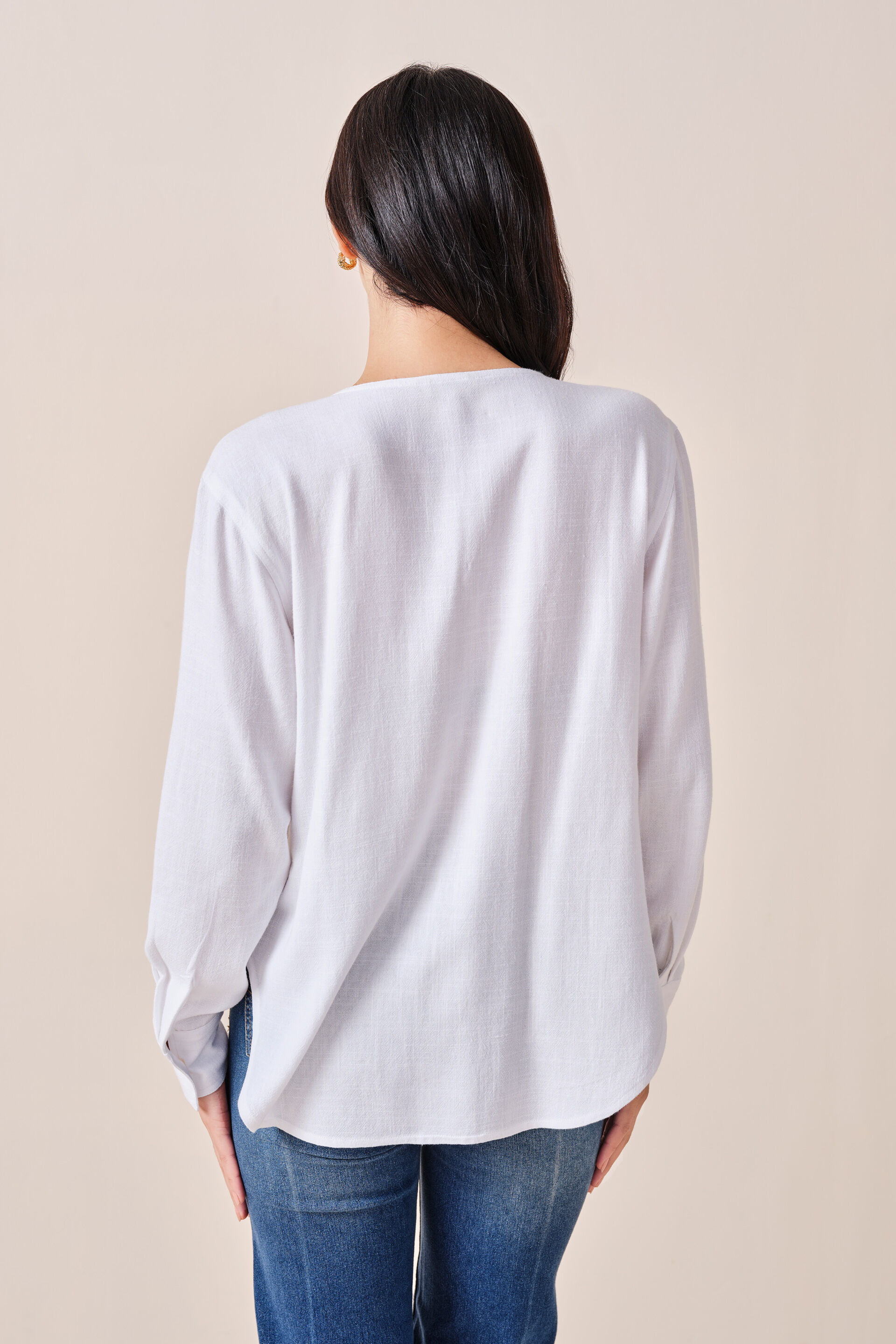 White Dreams Rayon-blend Top, White, image 4