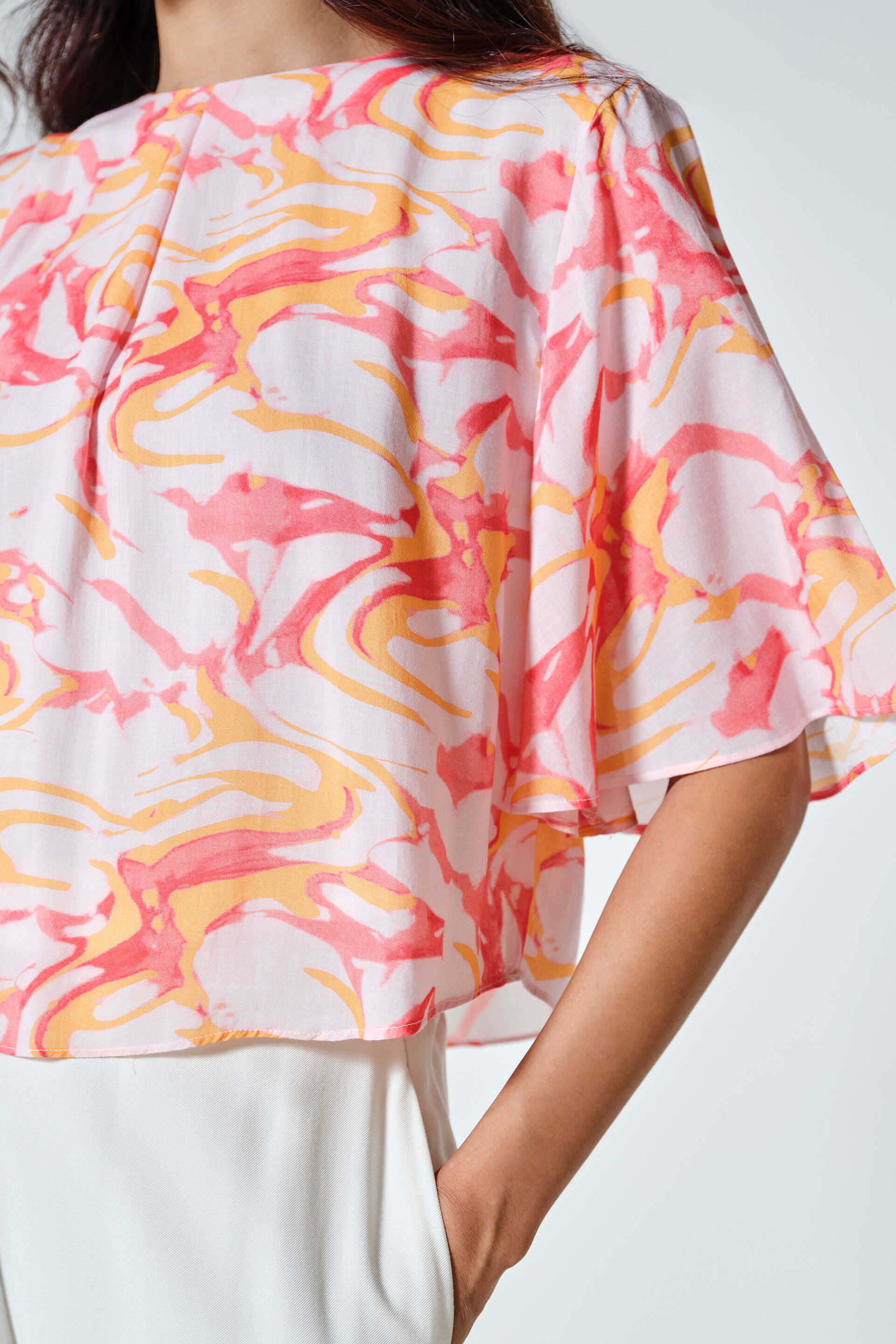 Blanca Top, Orange, image 4