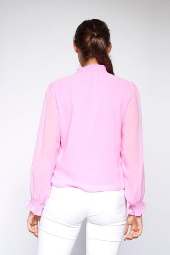 3 - Lilac Solid High Neck Top, image 3