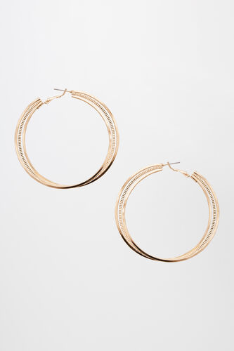Gold Brass Earring, , image 1