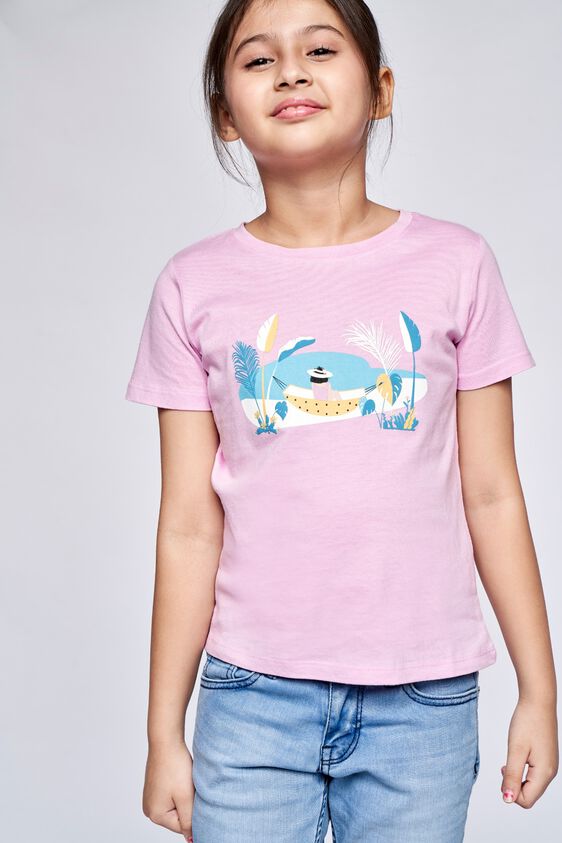 5 - Lilac Graphic Straight Top, image 5
