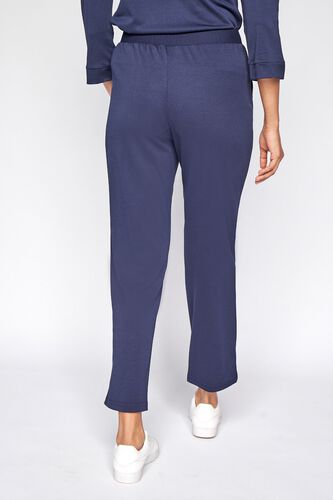 4 - Navy Blue Self Design Straight Bottom, image 4
