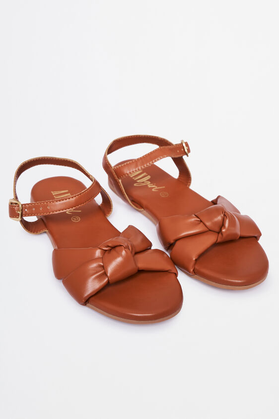 Black Contemporary Sandal, Tan, image 1