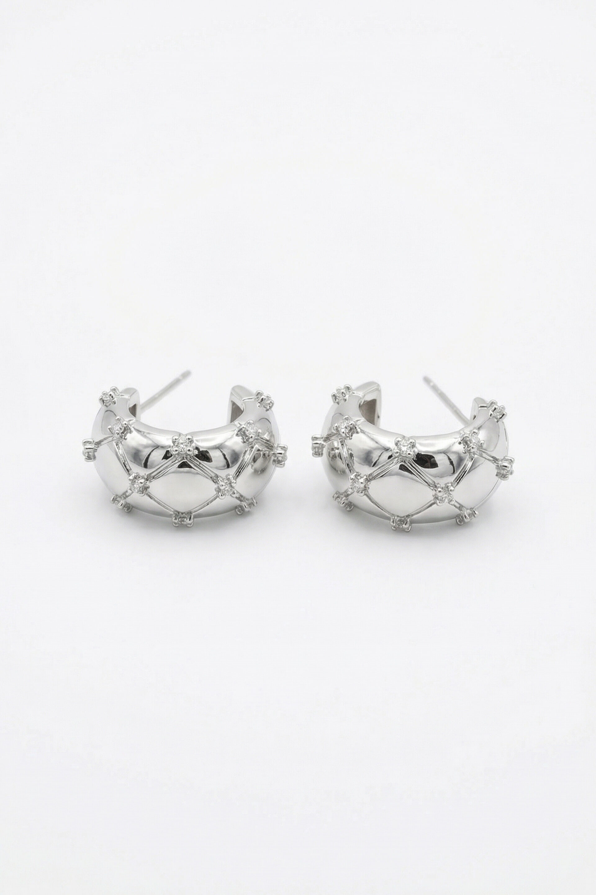 Jenny Silver Hoop Earrings, , image 3