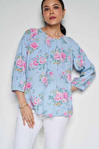 Floral Glory Top, Pink, image 1