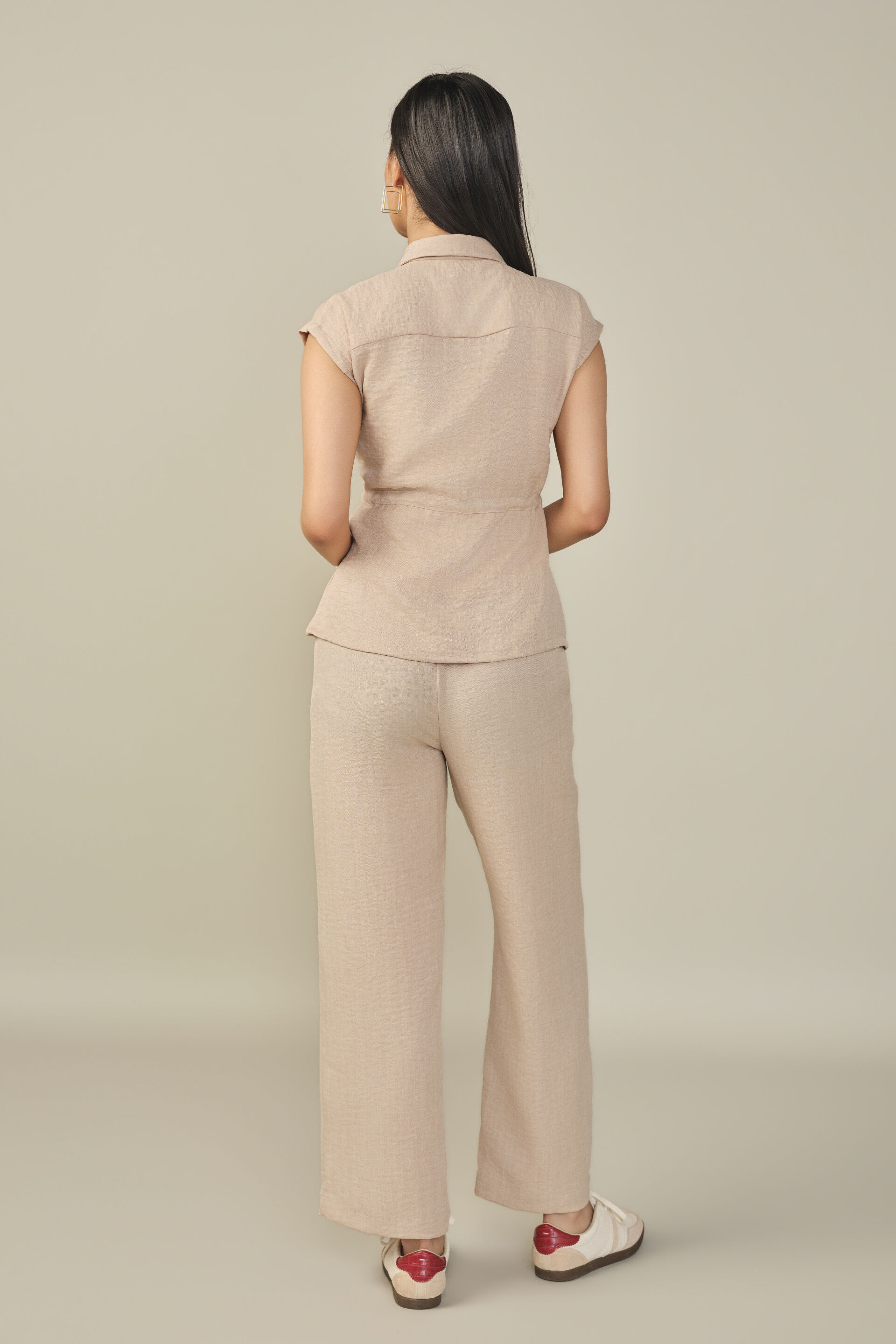 Solid Co-ord in Beige, Beige, image 6