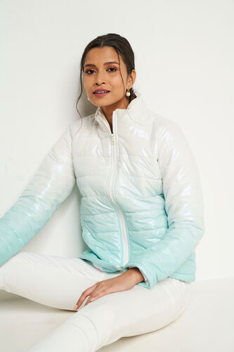 Mint Self Design Straight Jacket, Mint, image 4