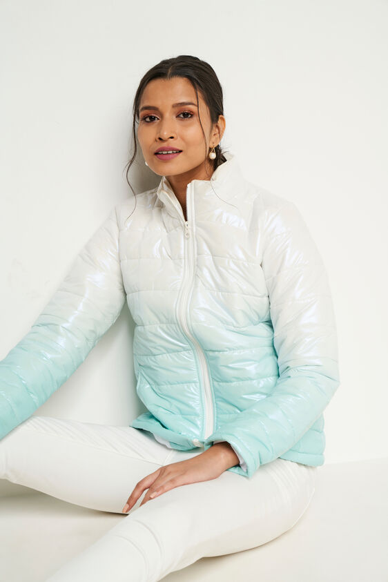 Mint Self Design Straight Jacket, Mint, image 4