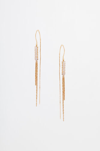 Gold Brass Earring, , image 1