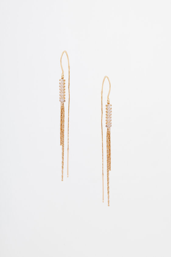 Gold Brass Earring, , image 1