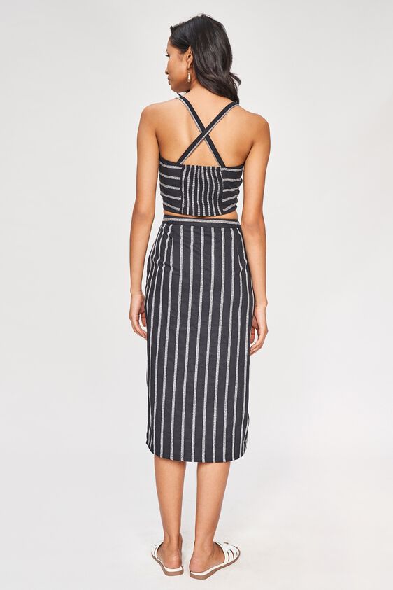 3 - Black Striped Cropped Co-Ordinate Set, image 3