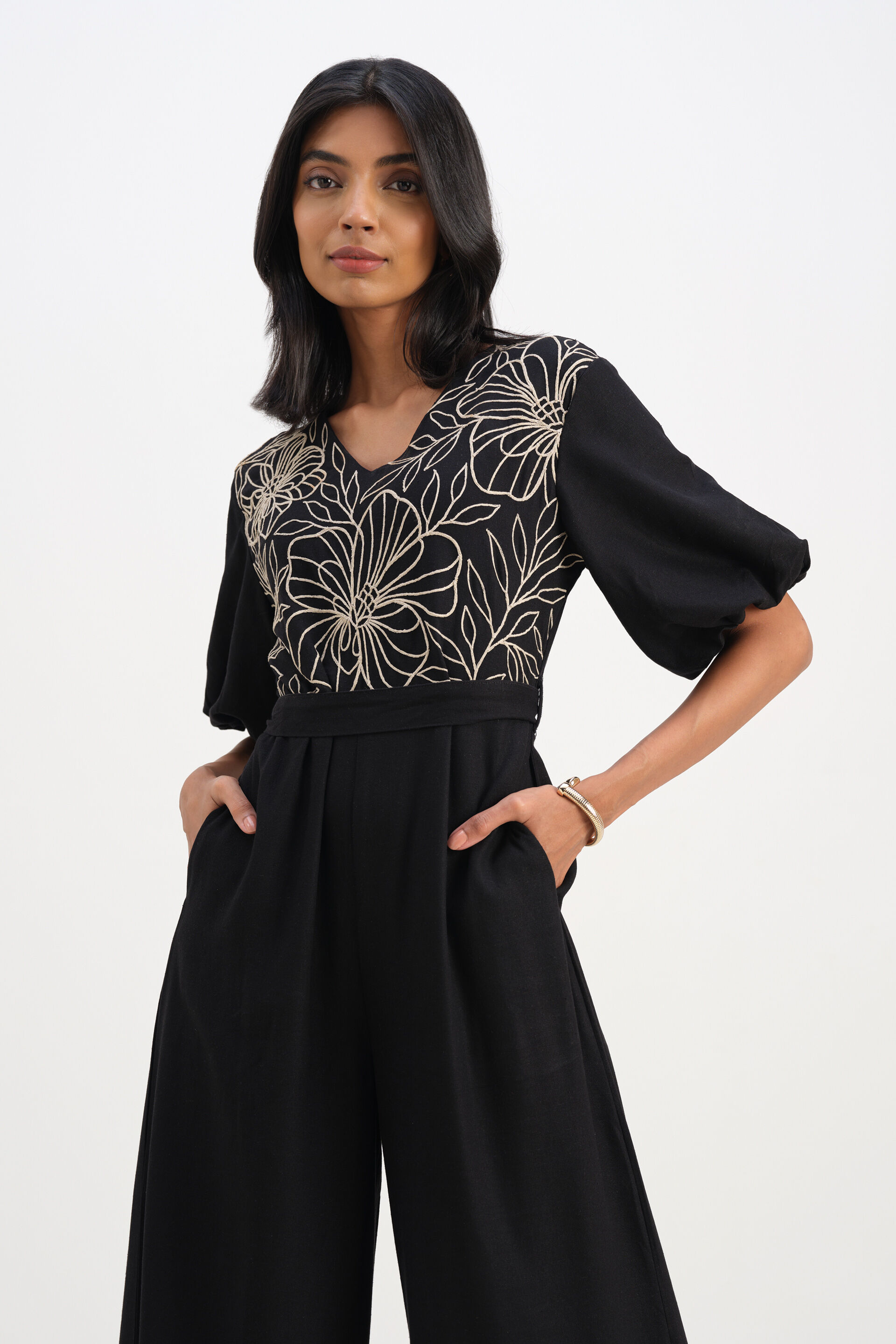 Nocturnally Beautiful Jumpsuit, Black, image 2