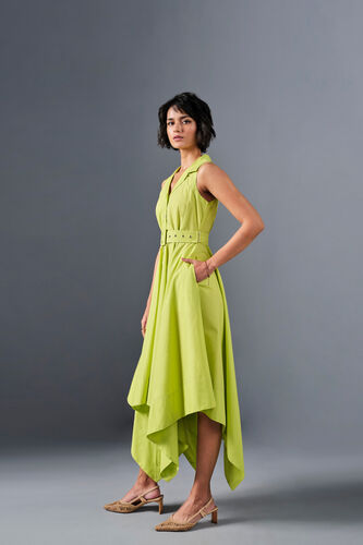 Frolic Summer Cotton Dress, Green, image 5