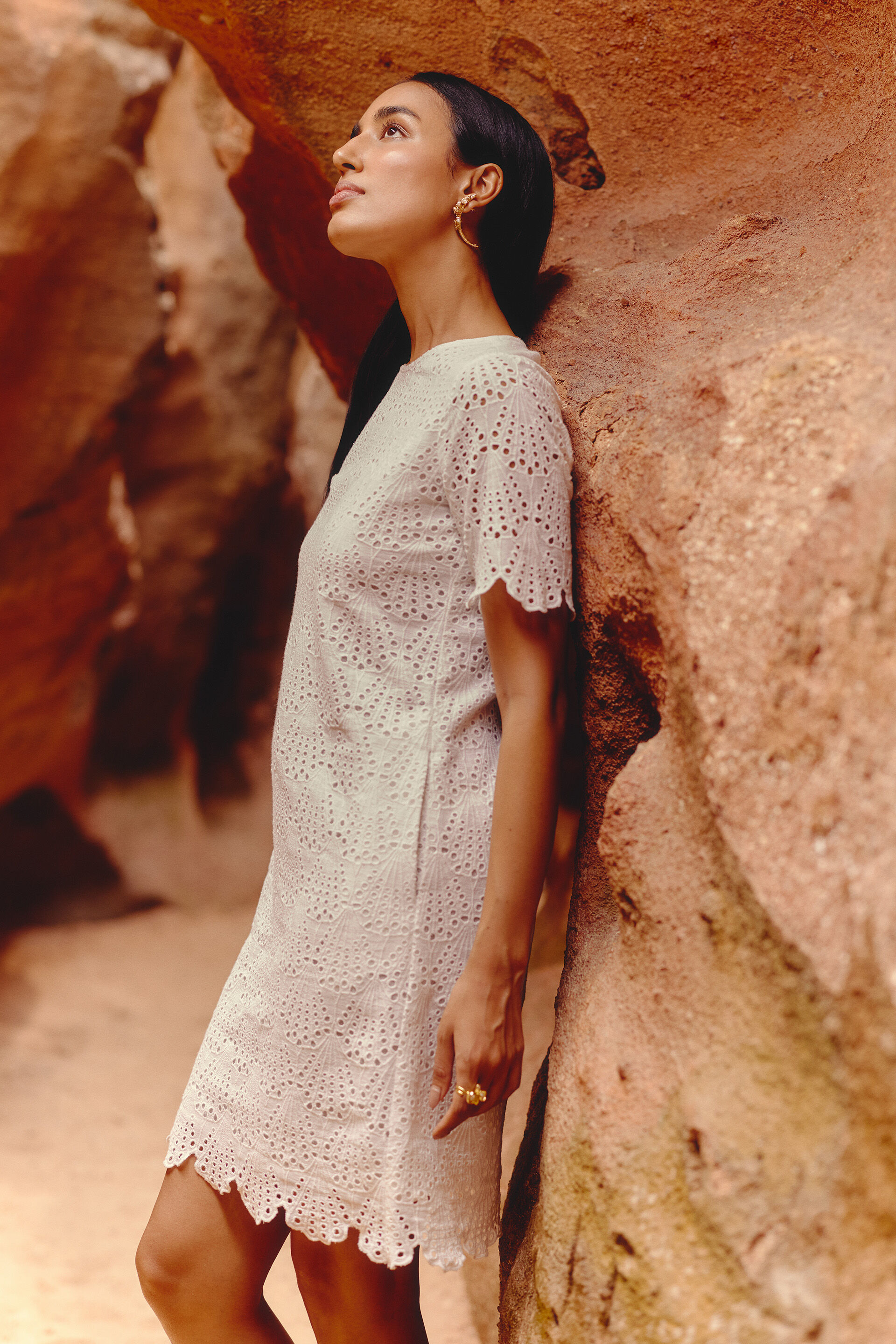 Delray Dress, White, image 2