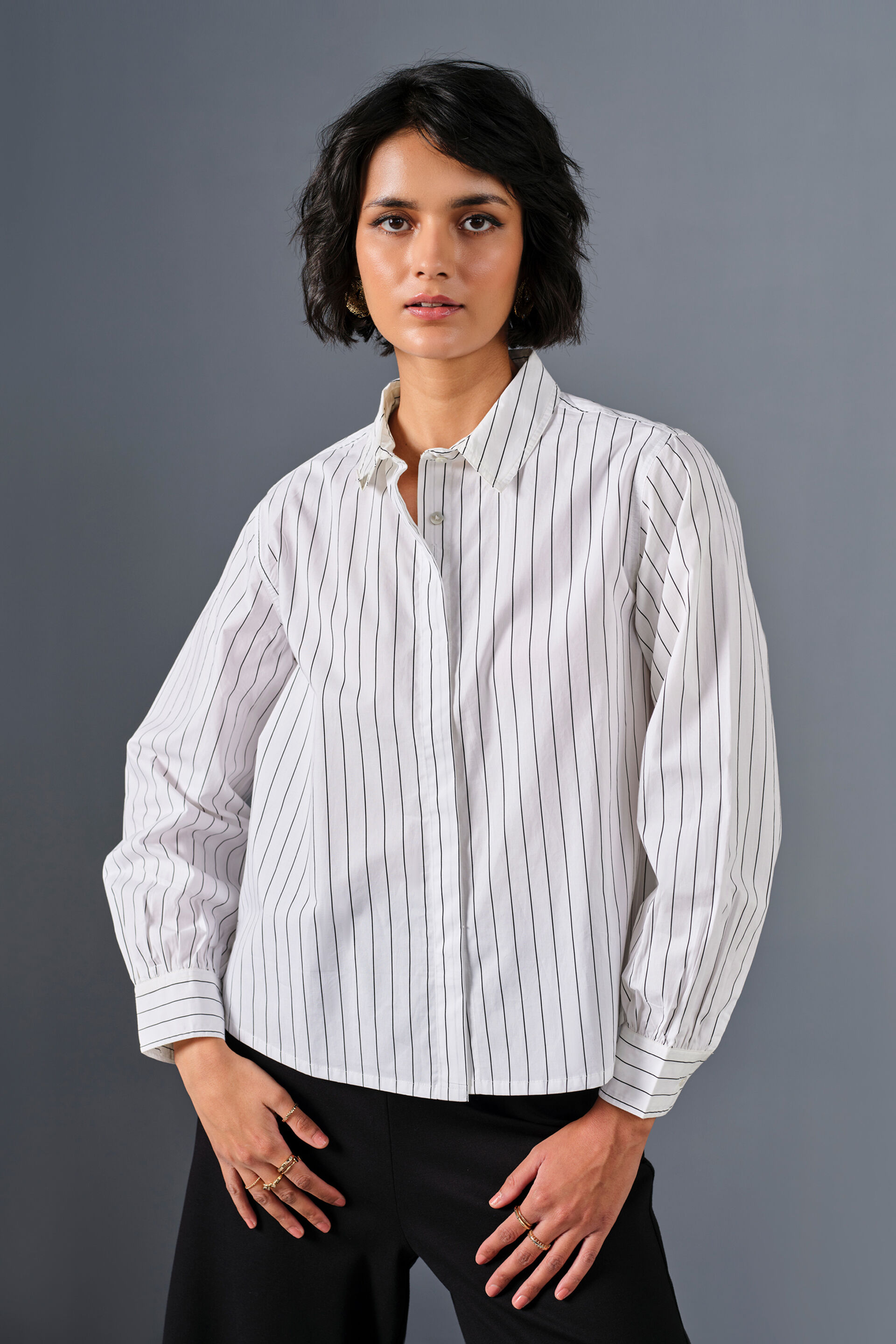 Corp-Core Cotton Shirt, White, image 6