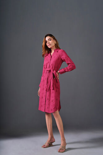 Raspberry Dreams Cotton Dress, Dark Pink, image 4