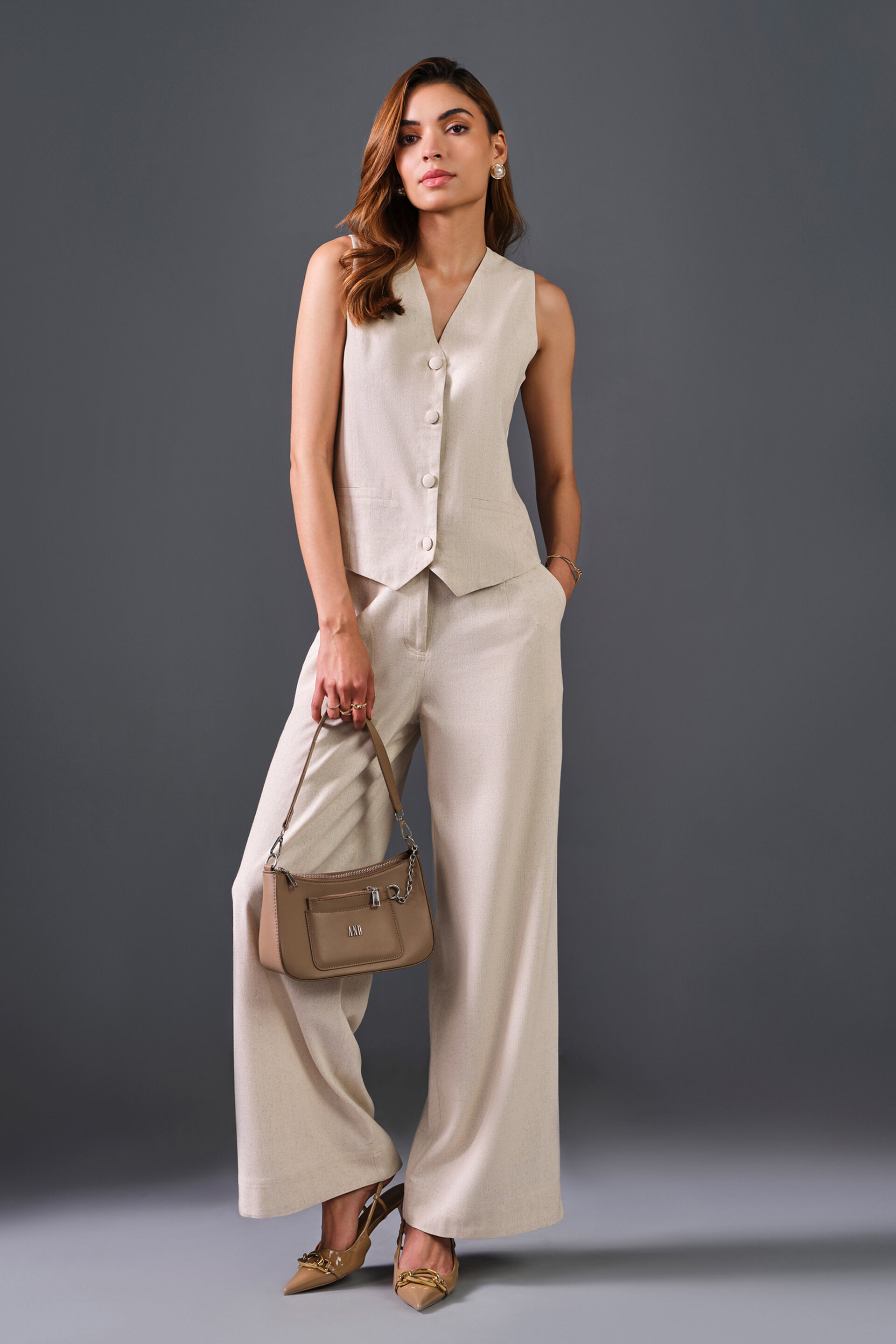 Sand Hues Viscose Set, Beige, image 1