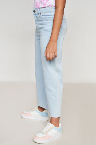 Light-Blue Wide-Leg Jeans, Blue, image 4
