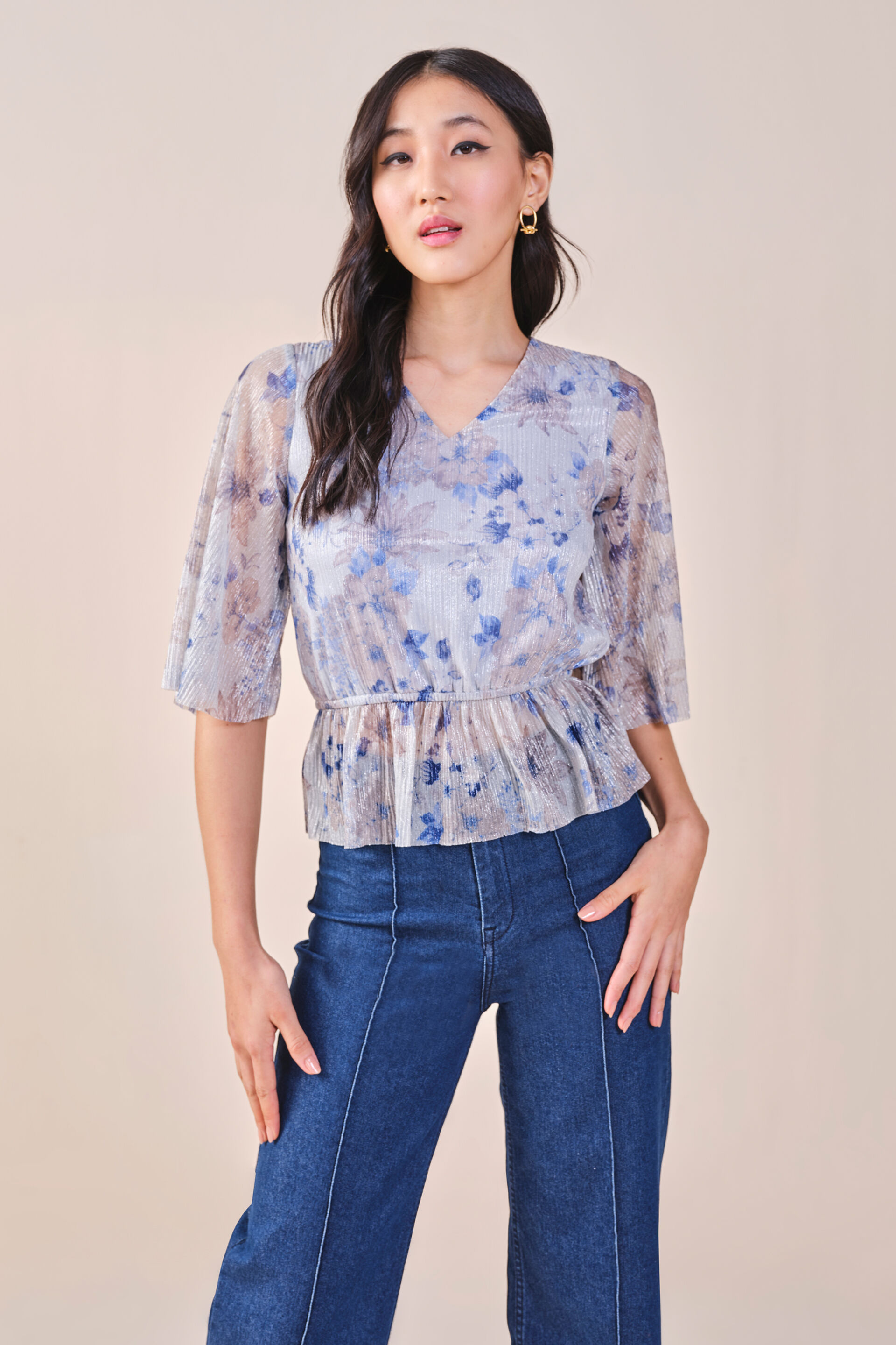 Alaya Shimmer Top, Multi Color, image 3