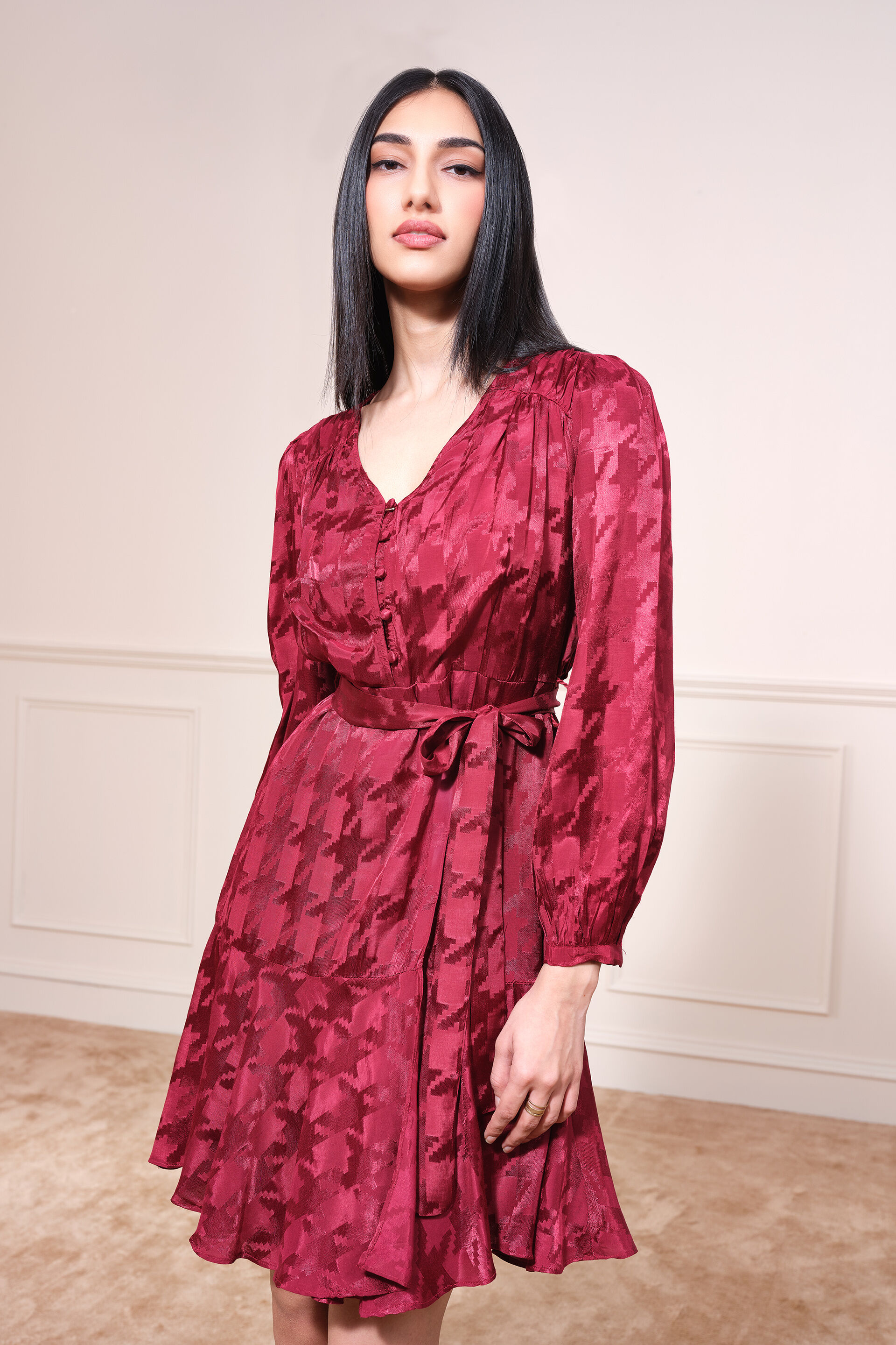 Summer Sorbet Dress, Maroon, image 5