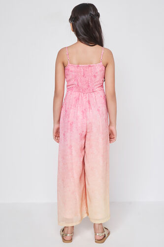 Pink Abstract Straight Jump Suit, Pink, image 5
