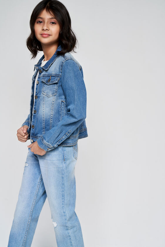 Blue Denim Jacket, Blue, image 4