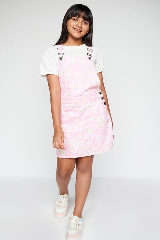Flower Party Dungaree, Pink, image 2