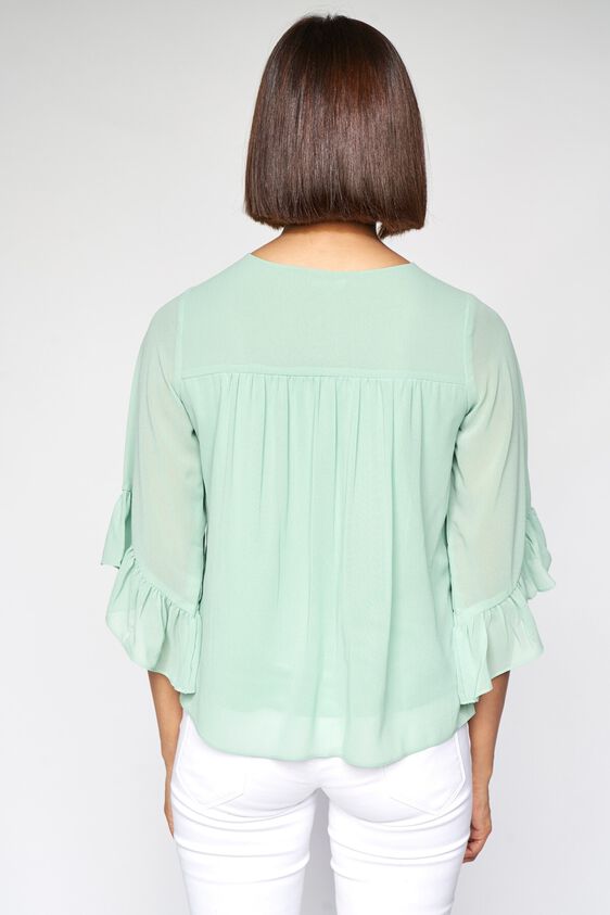 4 - Sage Green Solid A-Line Top, image 4