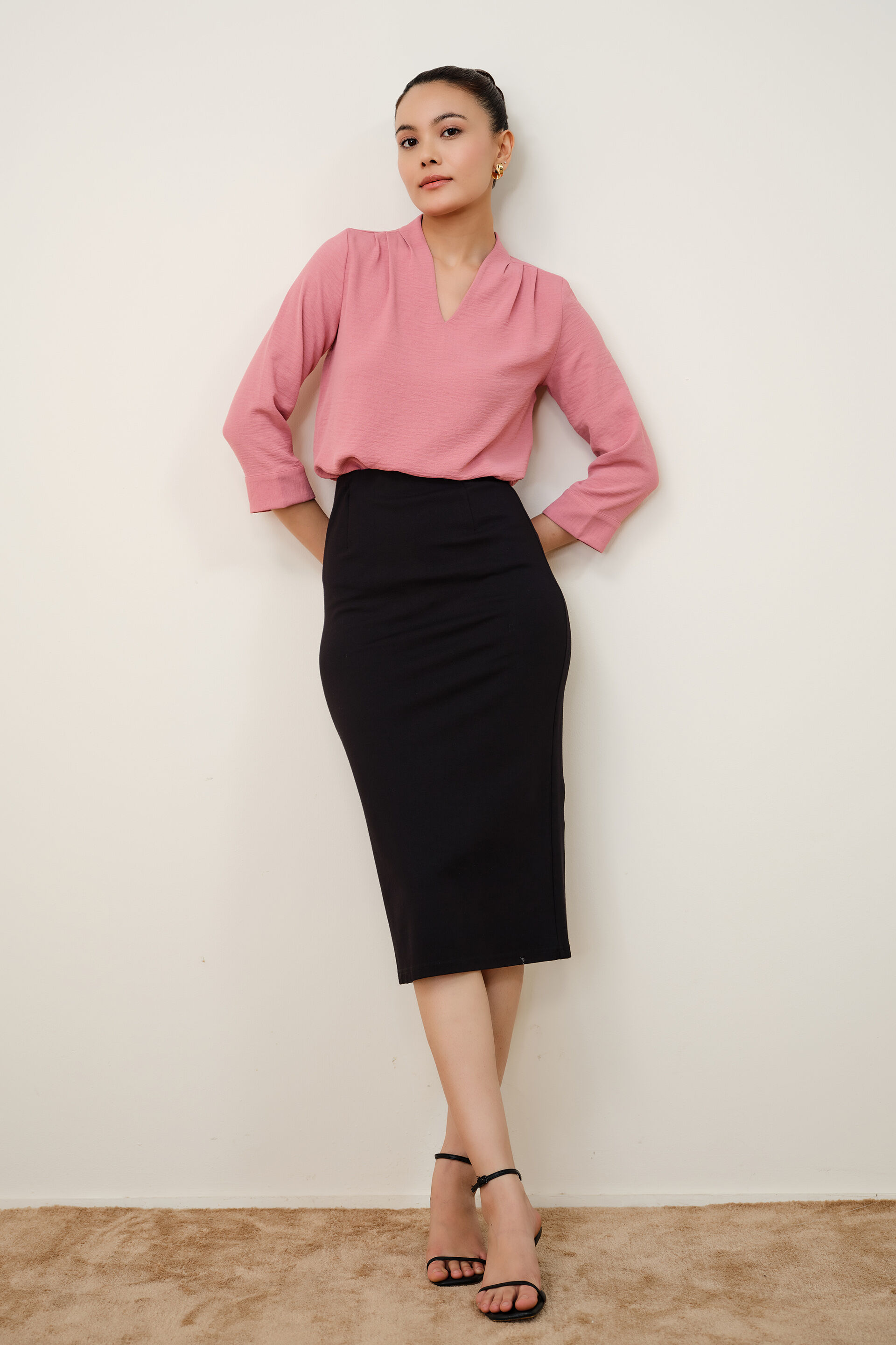 Nerra Dusty Pink Top, Pink, image 4