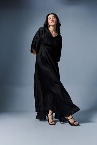 Celine Maxi Dress, Black, image 3