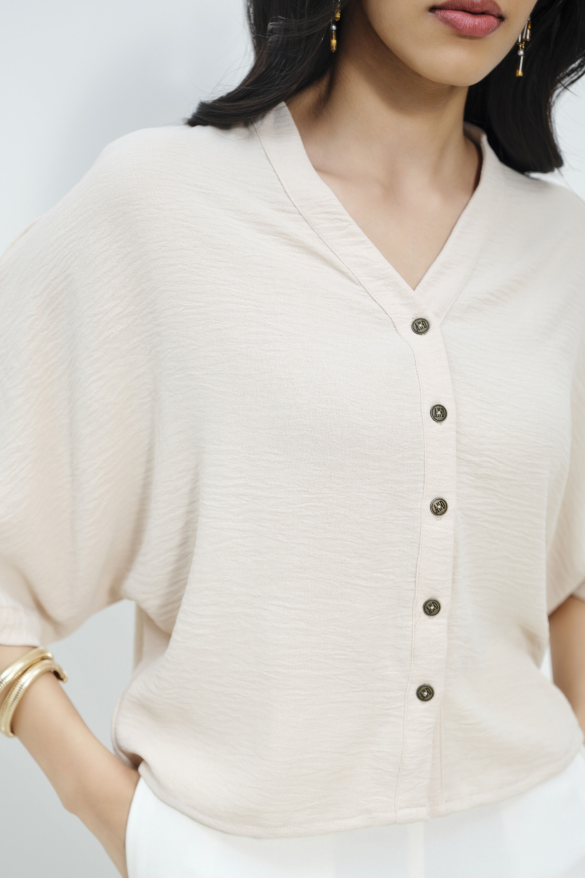 Beige Vibe Top, Beige, image 3