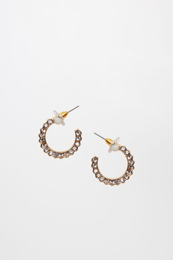 Gold Brass Earring, , image 1