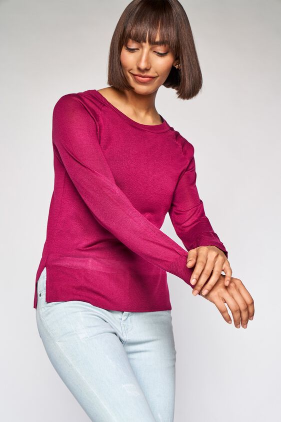 1 - Wine Self Design A-Line Top, image 1