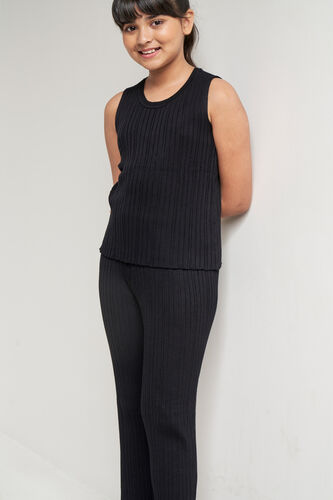 Black Solid Straight Set, Black, image 5