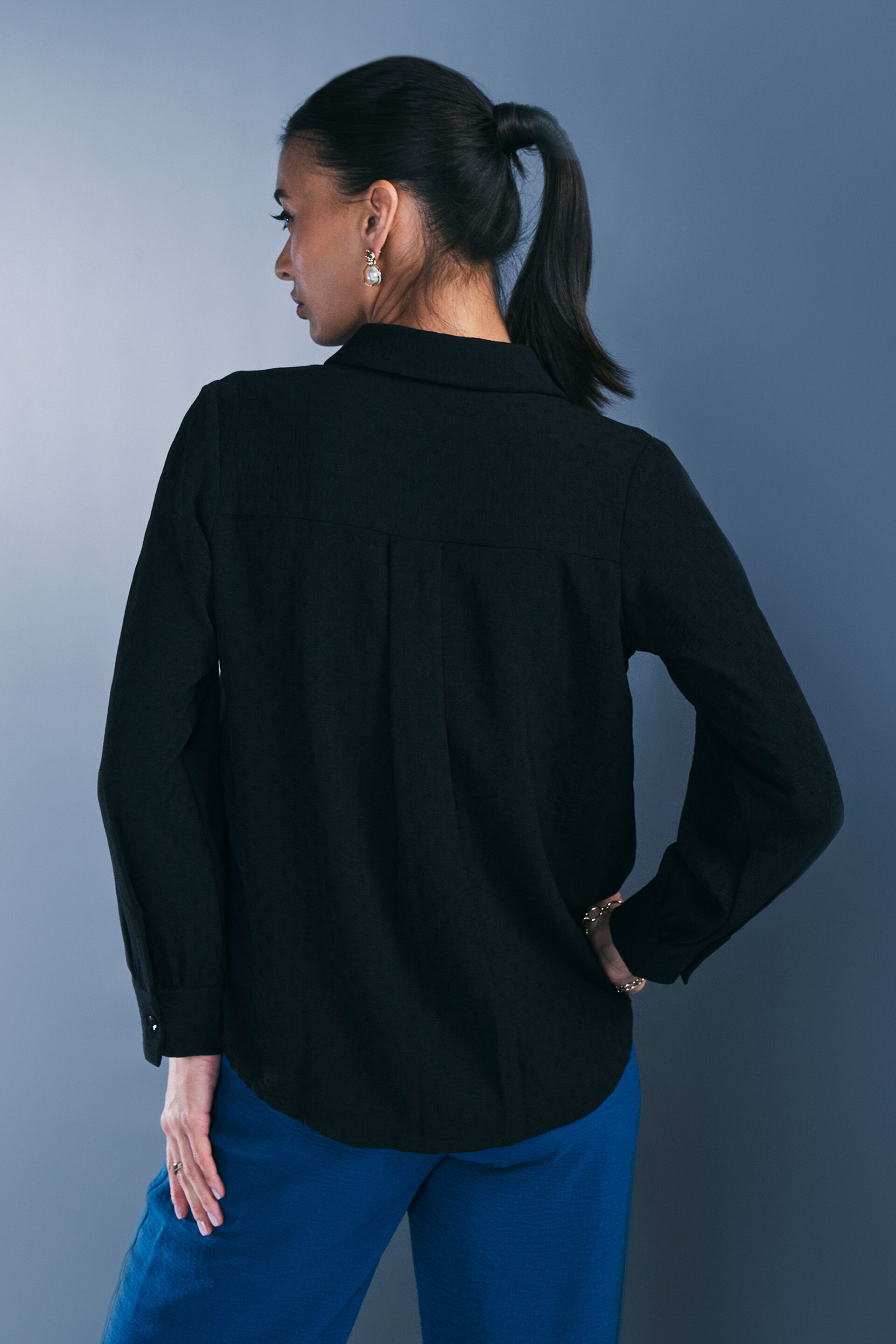 Classic Black Shirt, Black, image 5