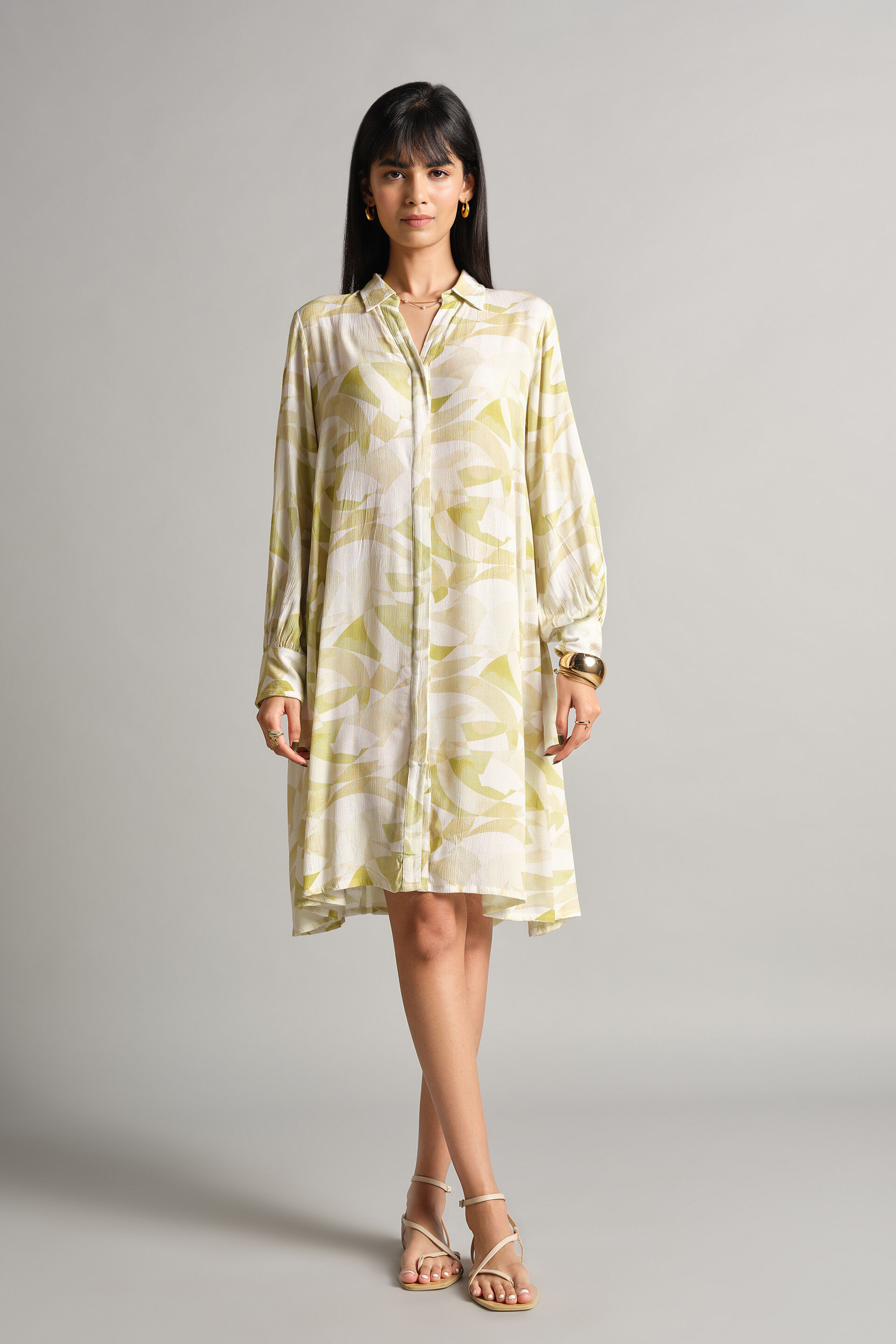 Alanis Dress, Green, image 2