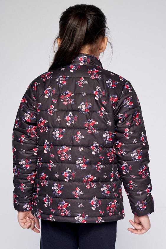 3 - Black Floral Straight Jacket, image 3