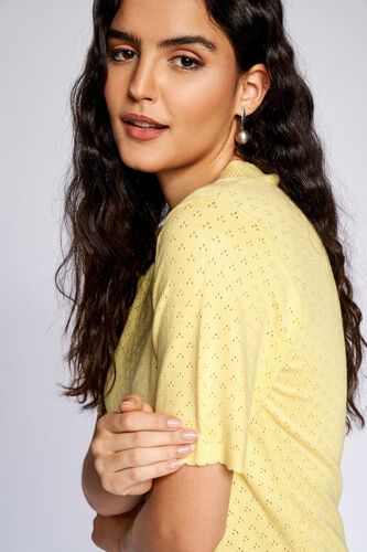 6 - Yellow Solid Cropped Top, image 6
