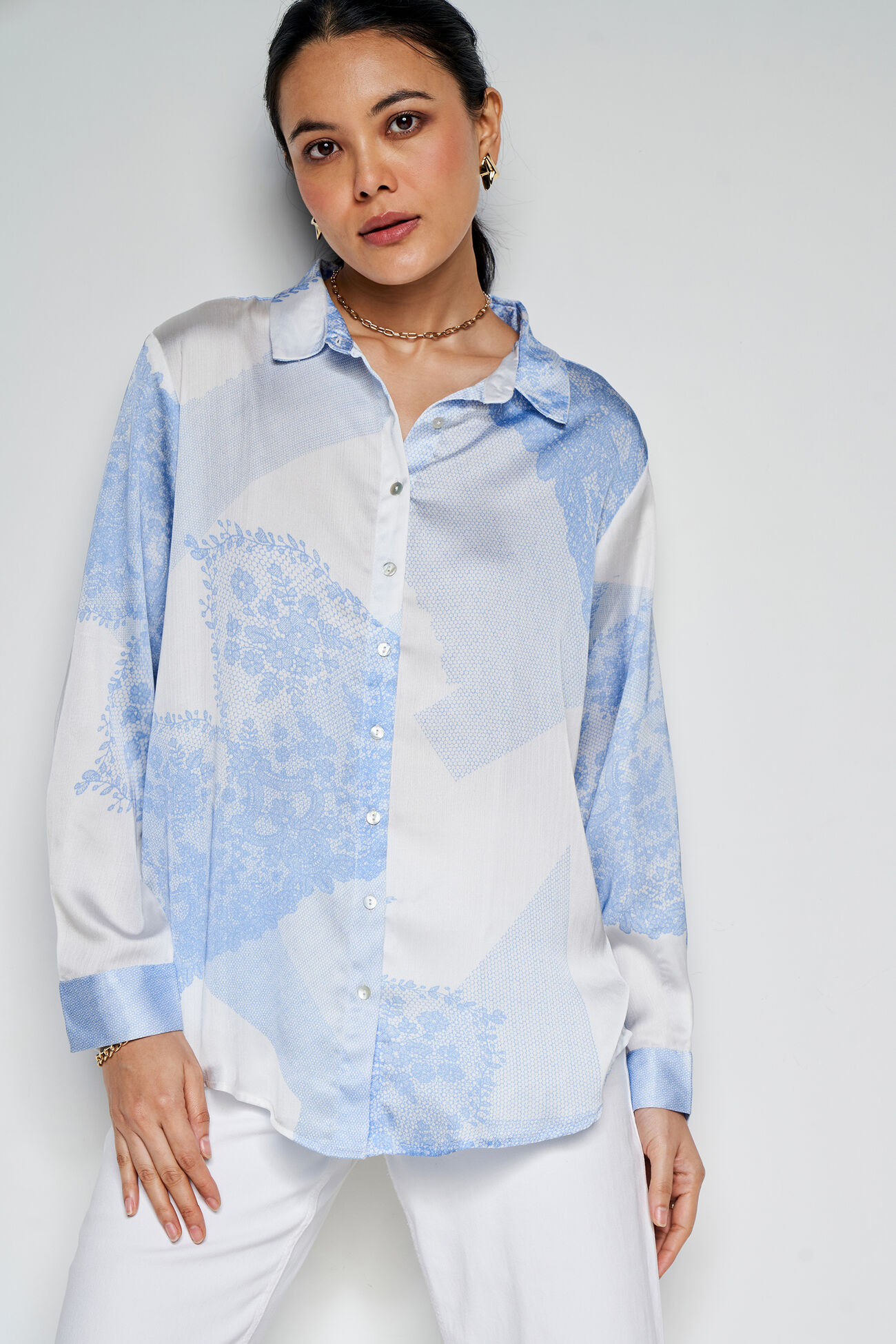 Love Of Prints Top, Blue, image 3