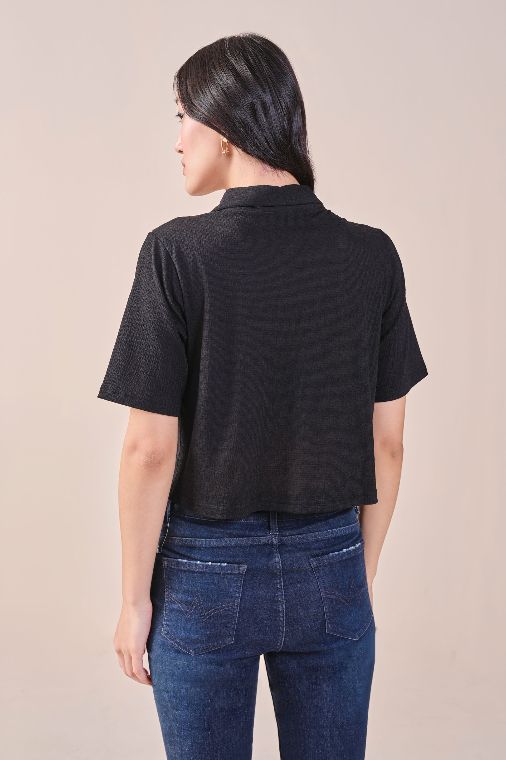 Midnight Solid Shirt, Black, image 4