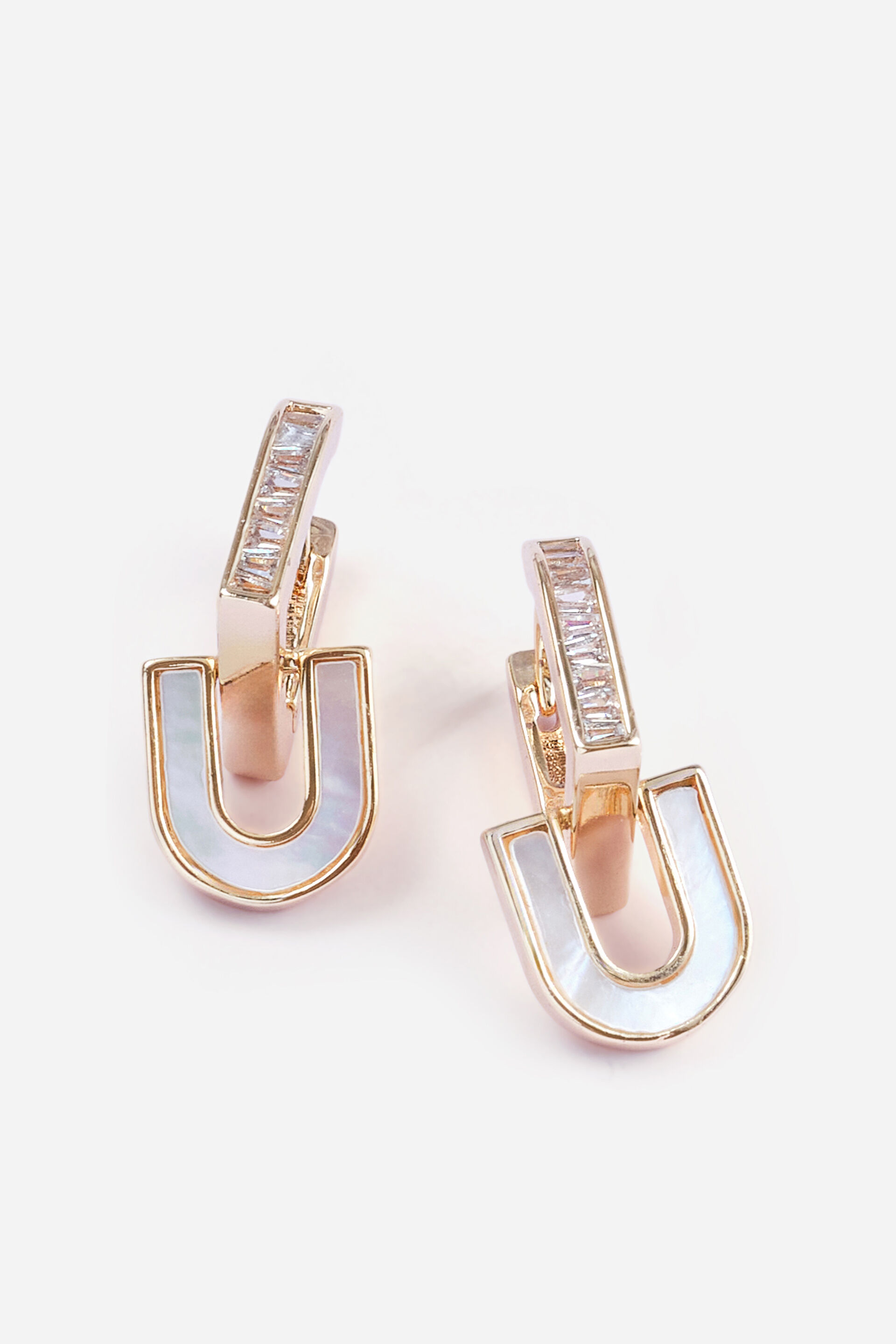 Linked Forever Golden Hoop Earrings, , image 2
