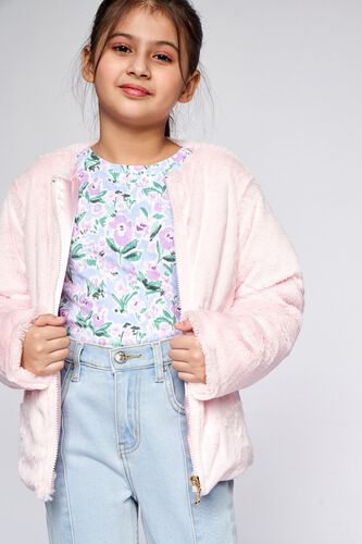3 - Pink Solid Straight Jacket, image 3